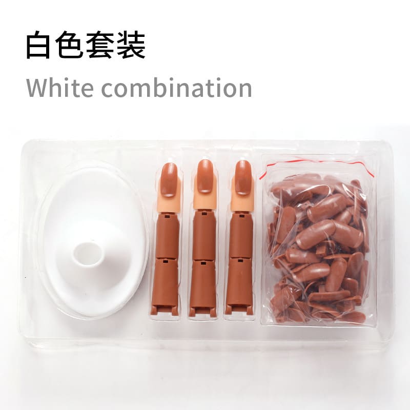 Acrylic manicure practice hand model manicure finger practice training manicure fake prompt display tool - Image 17