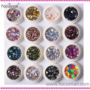 Mixed Nail Art Rhinestones Diamond Crystal Beads 3D Nail Art Deco Nail Art Supplies Nail Jewelry