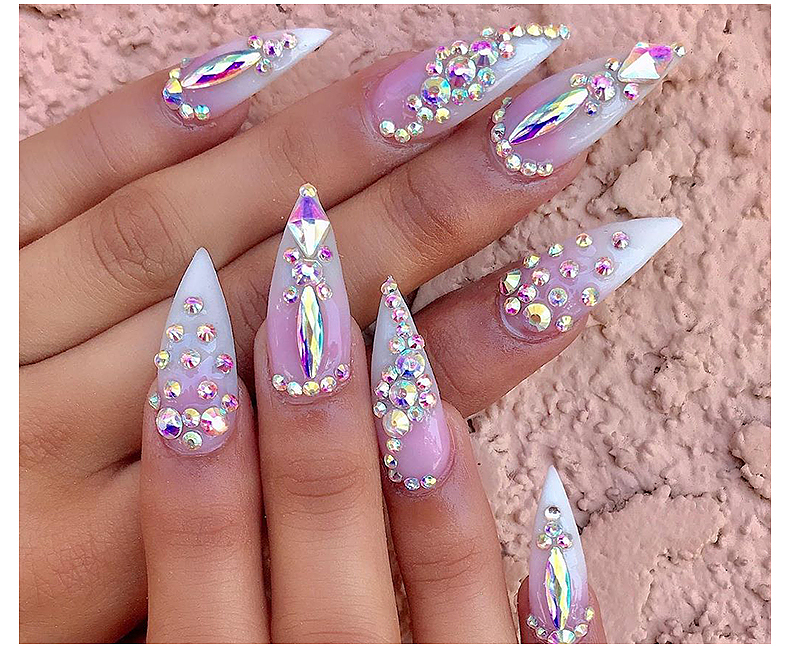 24 Grid Nail Rhinestone Crystal Stone Multi-Shape Round Beads Rhinestone Set For DIY Clothes Shoes Jewelry Making - Image 3