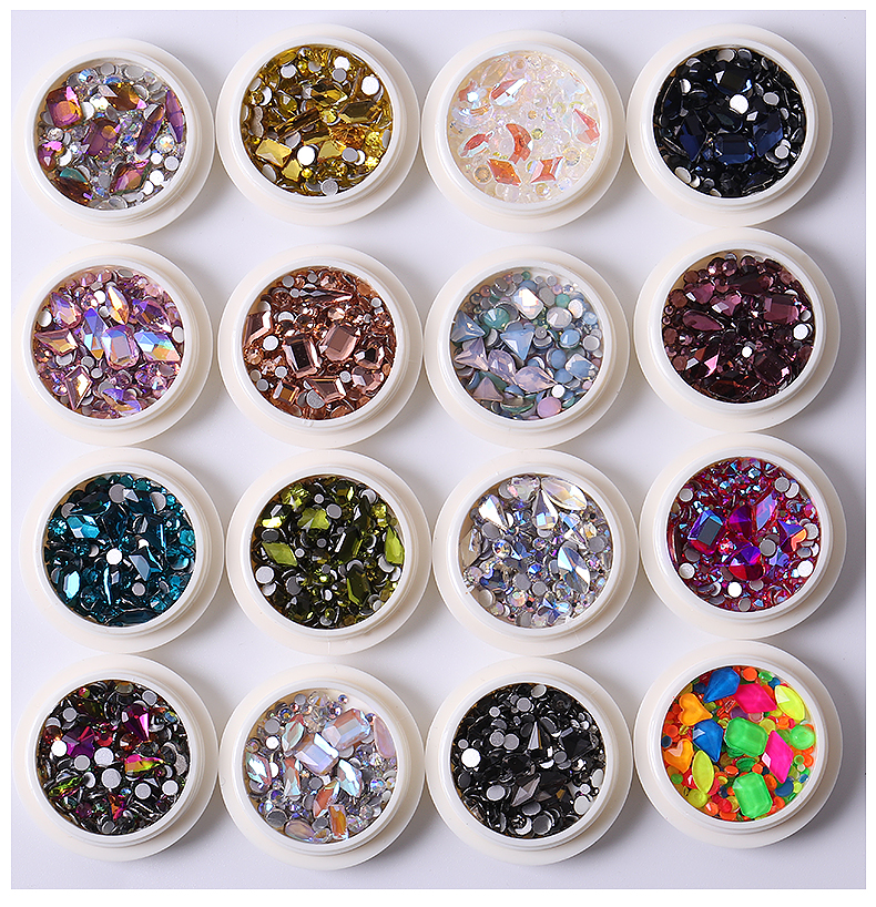 Mixed Nail Art Rhinestones Diamond Crystal Beads 3D Nail Art Deco Nail Art Supplies Nail Jewelry - Image 2
