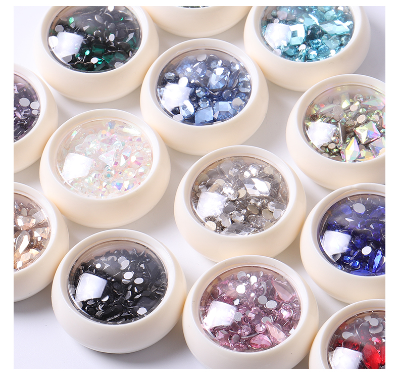 Mixed Nail Art Rhinestones Diamond Crystal Beads 3D Nail Art Deco Nail Art Supplies Nail Jewelry - Image 3