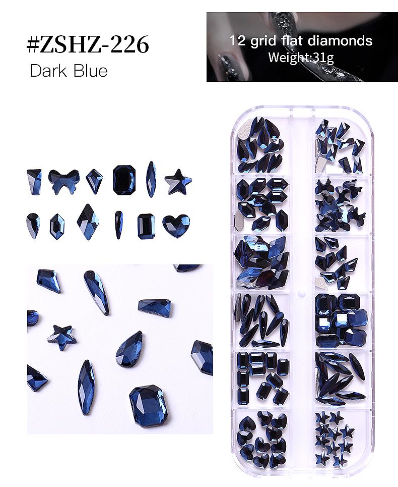 Nail Rhinestones Multi Shape Rhinestones Nail Rhinestones Flatback Crystals for Nail Art - Image 11