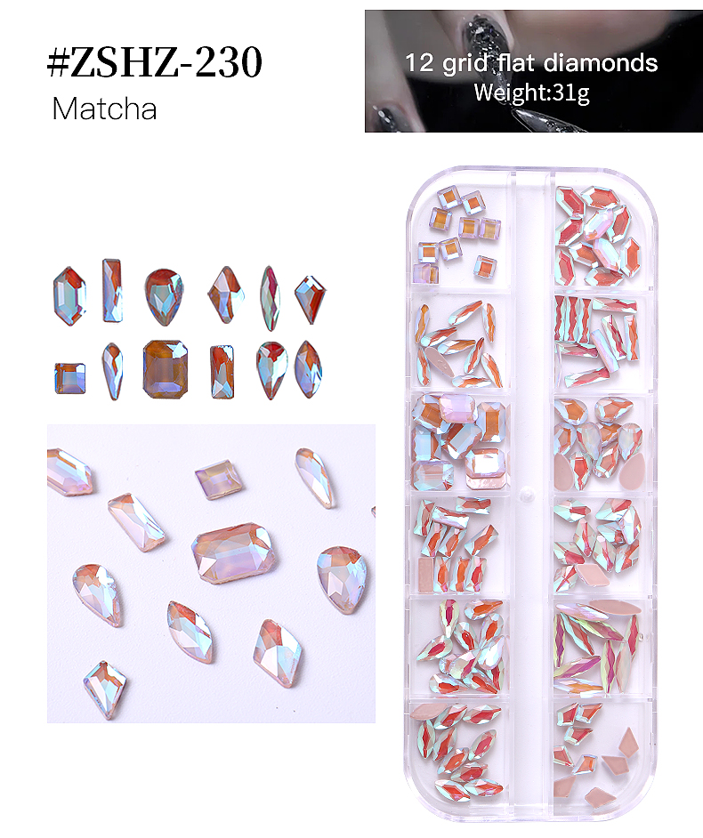 Nail Rhinestones Multi Shape Rhinestones Nail Rhinestones Flatback Crystals for Nail Art - Image 7