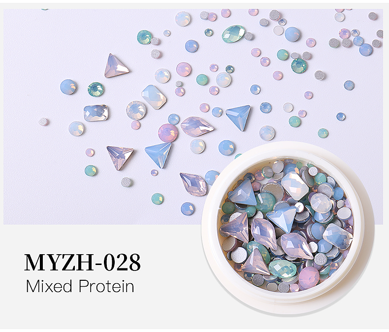 Mixed Nail Art Rhinestones Diamond Crystal Beads 3D Nail Art Deco Nail Art Supplies Nail Jewelry - Image 4