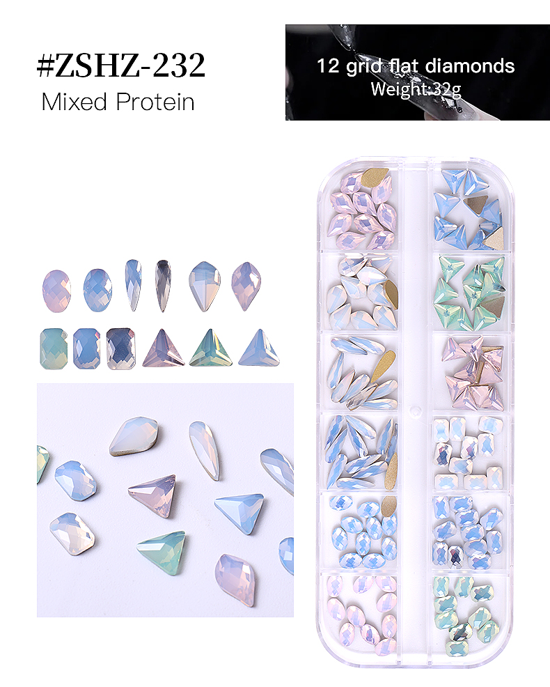 Nail Rhinestones Multi Shape Rhinestones Nail Rhinestones Flatback Crystals for Nail Art - Image 5