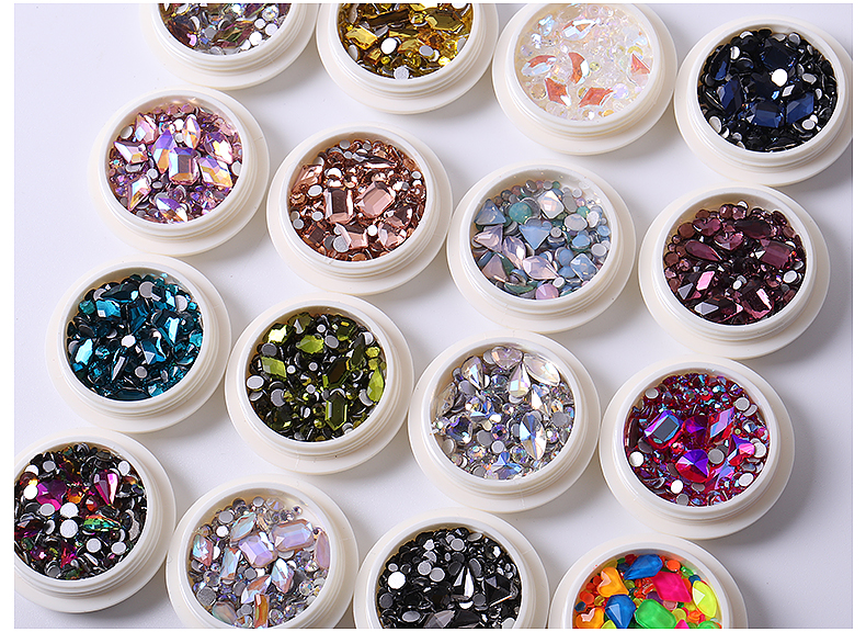 Mixed Nail Art Rhinestones Diamond Crystal Beads 3D Nail Art Deco Nail Art Supplies Nail Jewelry - Image 6