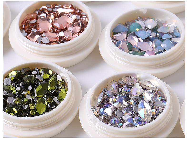 Mixed Nail Art Rhinestones Diamond Crystal Beads 3D Nail Art Deco Nail Art Supplies Nail Jewelry - Image 7