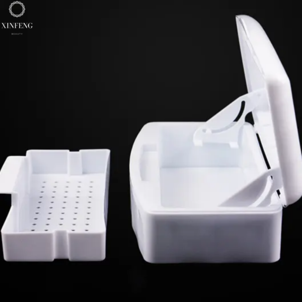 New Portable Nail Art Tweezers Tool Tray Sterilization Box Dental Household Small Storage Box Nail disinfection box - Image 2