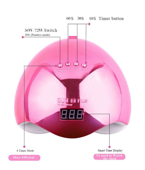 Acrylic Gel Nails SUN5  48w LED Nail Lamp - Image 3