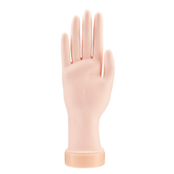 Flexible Soft Plastic Mannequin for Manicure Practice Training Hand Movable Fake Fingers Acrylic Gel False Tip Tool - Image 5