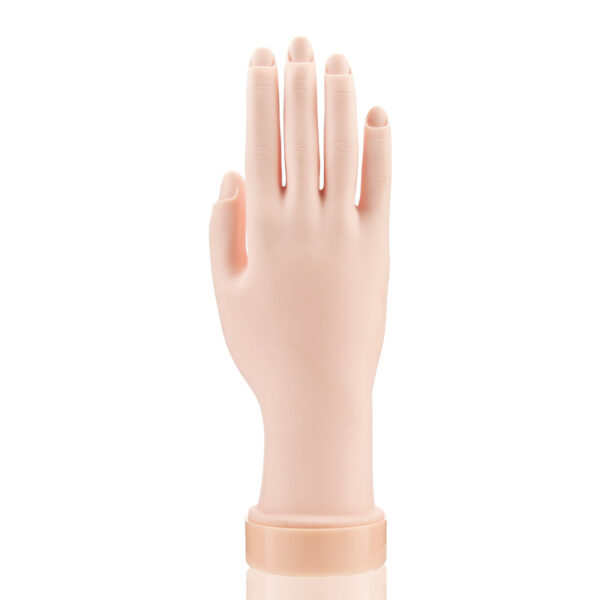 Flexible Soft Plastic Mannequin for Manicure Practice Training Hand Movable Fake Fingers Acrylic Gel False Tip Tool - Image 4