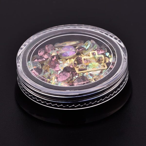 Mix Style Small Beads Crystal Decorations DIY Craft Flat Diamonds Colorful Nail Art Metal Rivet Resin Jewelry - Image 15