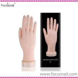 Flexible Soft Plastic Mannequin for Manicure Practice Training Hand Movable Fake Fingers Acrylic Gel False Tip Tool