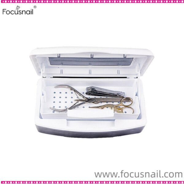 New Portable Nail Art Tweezers Tool Tray Sterilization Box Dental Household Small Storage Box Nail disinfection box