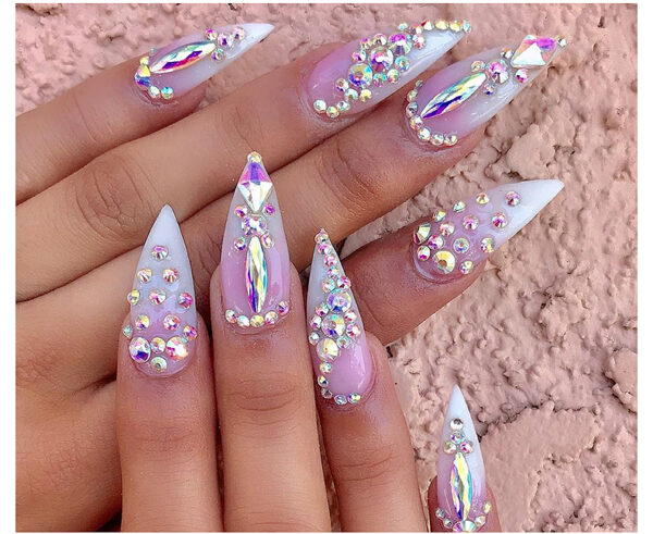 24 Grid Nail Rhinestone Crystal Stone Multi-Shape Round Beads Rhinestone Set For DIY Clothes Shoes Jewelry Making - Image 3