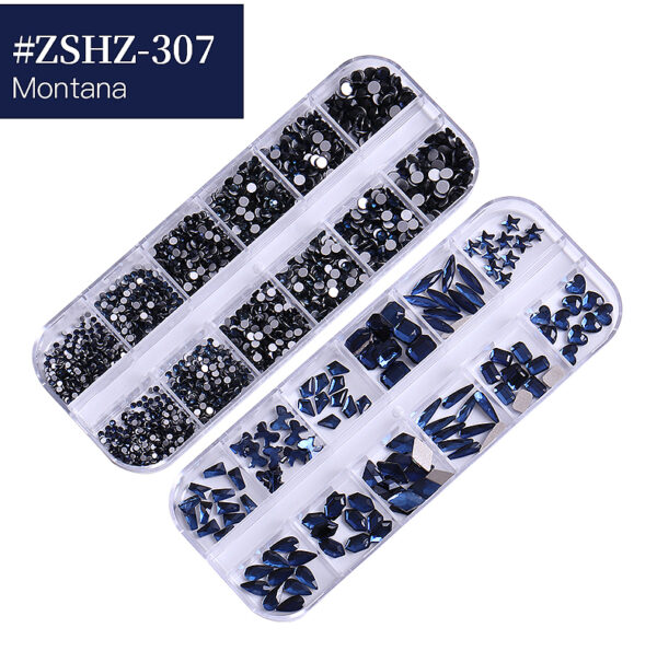 24 Grid Nail Rhinestone Crystal Stone Multi-Shape Round Beads Rhinestone Set For DIY Clothes Shoes Jewelry Making - Image 13