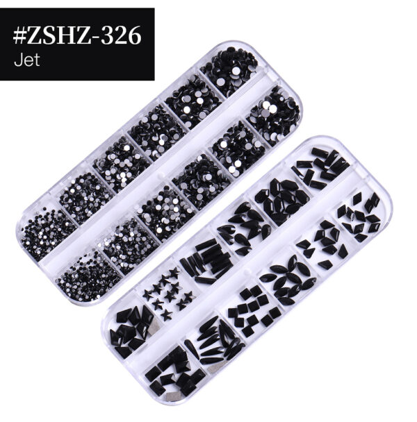 24 Grid Nail Rhinestone Crystal Stone Multi-Shape Round Beads Rhinestone Set For DIY Clothes Shoes Jewelry Making - Image 30