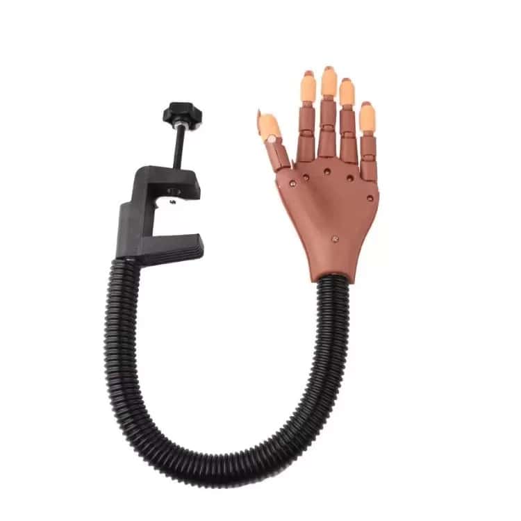 Nail Art Mannequin Hand, Nail Art Practice Hand Flexible Movable False Fake Hands with 100pcs Nail Tips for Art Display for DIY Manicure - Image 6