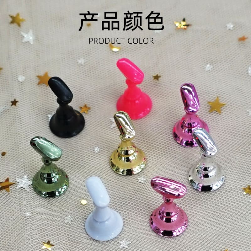 Acrylic Nail Art Display Stand Magnetic Nail Tips Practice Holder Stand DIY Display Stands for False Nail Tip Manicure Tool Home Salon - Image 4