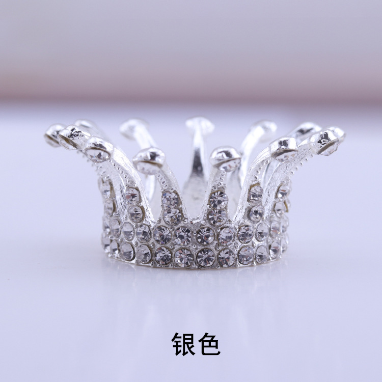 Crown Nail Art Brush Holder Metal Crown with Crystals Makeup Brush Holder Nail Art Painting Pen Holder Eyebrow Pencil Stand Makeup Organization and Storage,Photo Props - Image 5