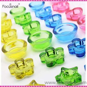 Wholesale Various Shapes Small Glass Christmas Tree Votive Candle Holder Star Shape Tealight Candle Holder