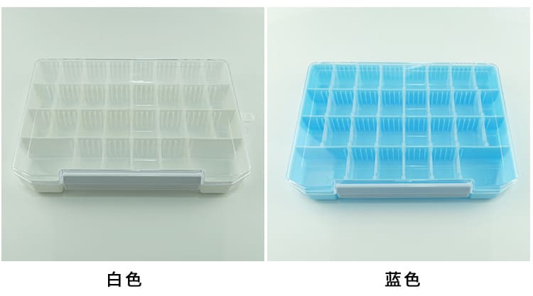Jewelry Box Adjustable Multi-Compartment Large Capacity Transparent Lid Wide Application Space-saving PP Material Clear 30 Grids Necklaces Earrings Storage Box Home Supplies - Image 6