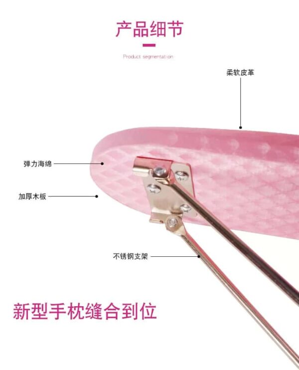 Nail Arm Rest Hand Rest for Nail Microfiber Soft Leather Manicure Nail Rest with Non-slip Professional Hand Pillow Cushion - Image 8