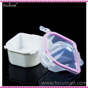 Nail Art Hand Soak Bowl Polish Remover Manicure Treatment Tool White