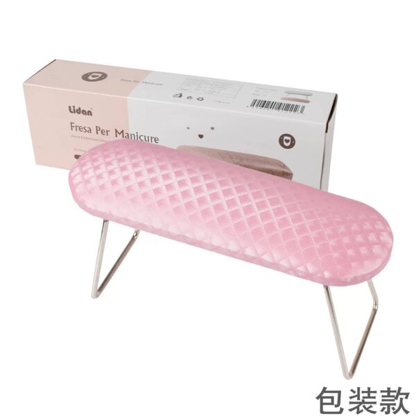 Nail Arm Rest Hand Rest for Nail Microfiber Soft Leather Manicure Nail Rest with Non-slip Professional Hand Pillow Cushion - Image 2