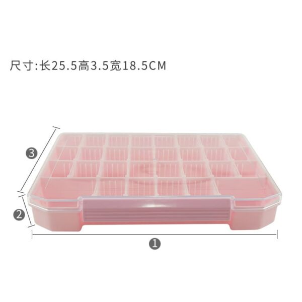30 Grids Adjustable Storage Box Jewelry Ring Nail Art Rhinestones Beads Case - Image 2