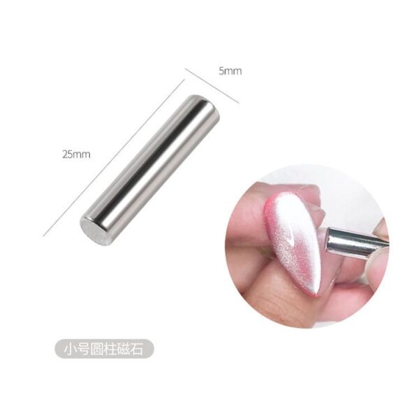 Nail Magnet For Nails Cat Eye Magnetic Gel Polish Pen Tools Nail Art Magnet Wand Cat Eye Gel Polish Magent Sticks Tool Set For Cat Eye Gel Nails Art Polish Magnet Magnetic Pen - Image 2