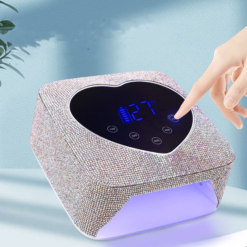 72W Rechargeable Cordless Nail Lamp Nail Dryer Gel Polish UV Nail Light with 4 Timer Setting, Professional Quick Dry Curing Lamp with Display Auto Sensor for Salon & Home - Image 3