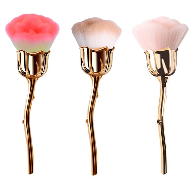Nail Brush Cleaner Nail Brushes for Cleaning Dust Dip Powder Brush Makeup Blush Brush Manicure Remover Brush Nail Art Tools - Image 3