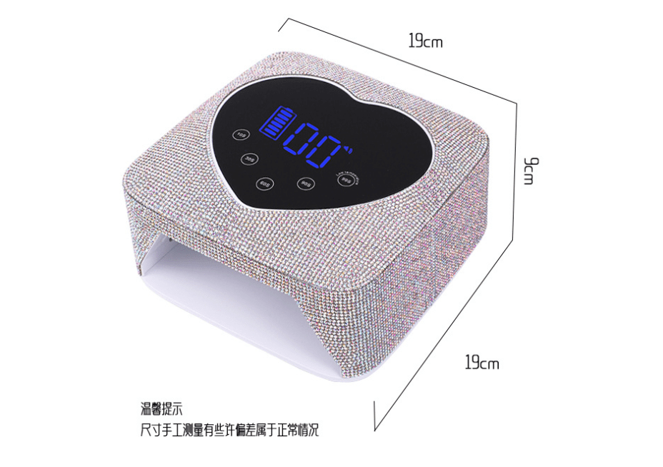 72W Rechargeable Cordless Nail Lamp Nail Dryer Gel Polish UV Nail Light with 4 Timer Setting, Professional Quick Dry Curing Lamp with Display Auto Sensor for Salon & Home - Image 5
