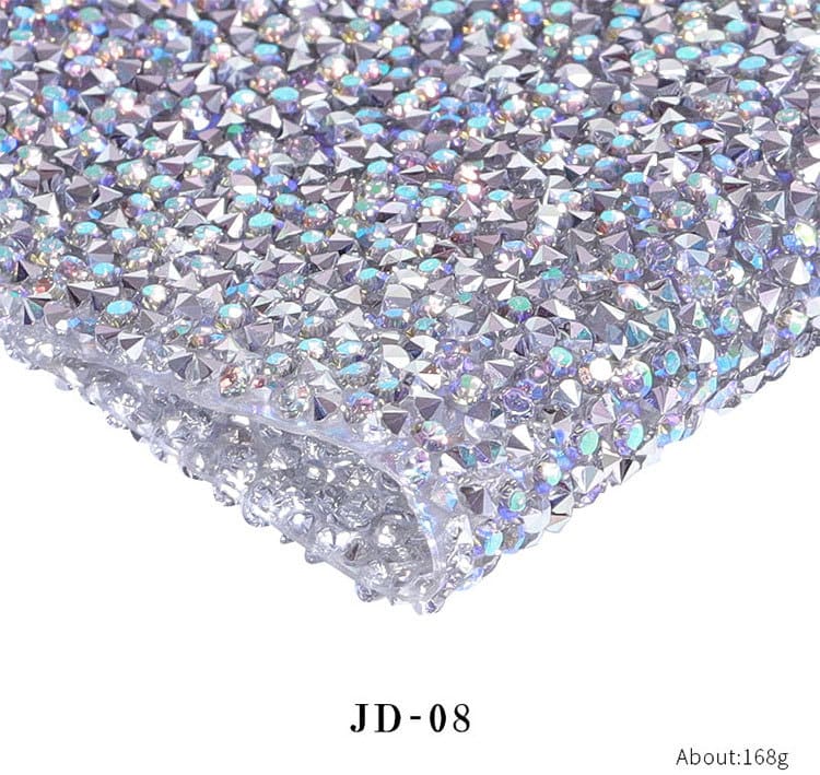 Nail Art Mat Sparkling Vivid Color Shiny Visual Effect Non-Fading Multipurpose Faux Diamond Sequins Nail Display Pad Background Decor for Nail Salon - Image 5