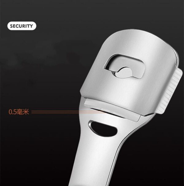 Foot Scraper, Callus Corn Hard Skin Remover Stainless Steel Dead Skin Shaver Foot Pedicure Kit - Image 4