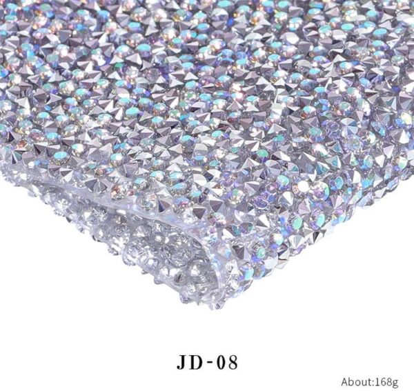 Nail Art Mat Sparkling Vivid Color Shiny Visual Effect Non-Fading Multipurpose Faux Diamond Sequins Nail Display Pad Background Decor for Nail Salon - Image 5
