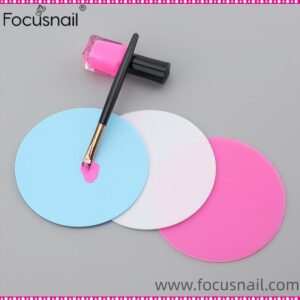 Professional Nail Art Palette Silicone Cosmetics Foundation Nail-Art Mixing Blending Paint Tray