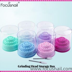 48 Holes Plastic Nail Drill Stand Holder Nail Drill Bit Display Organizer Box Nail Drill Bit Display Rack Nail Art Accessories