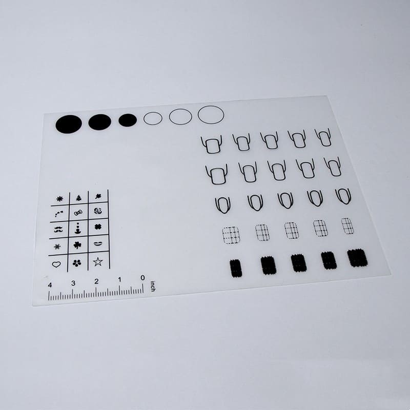 Nail Training Mat Silicone Trainer Sheet Manicure Art Practice Mat for Application Practice Pad Template for Acrylic gernails - Image 5