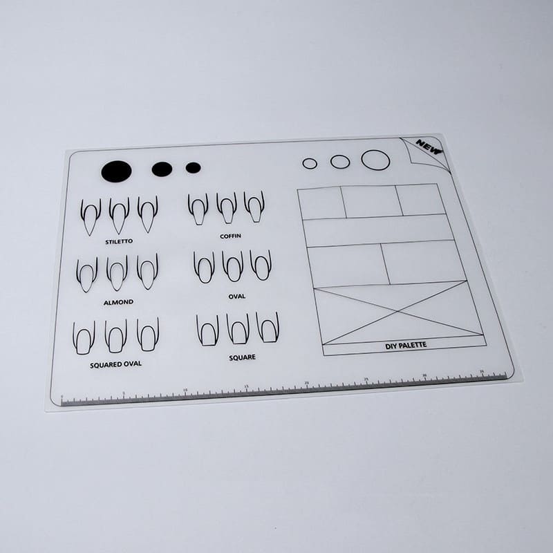 Nail Training Mat Silicone Trainer Sheet Manicure Art Practice Mat for Application Practice Pad Template for Acrylic gernails - Image 4