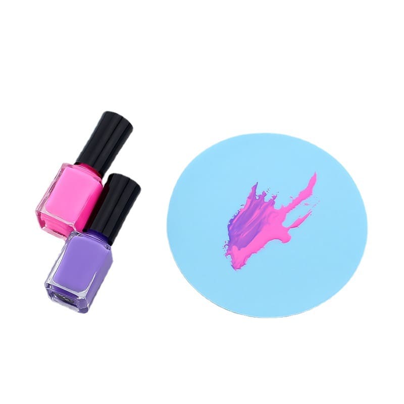Professional Nail Art Palette Silicone Cosmetics Foundation Nail-Art Mixing Blending Paint Tray - Image 3