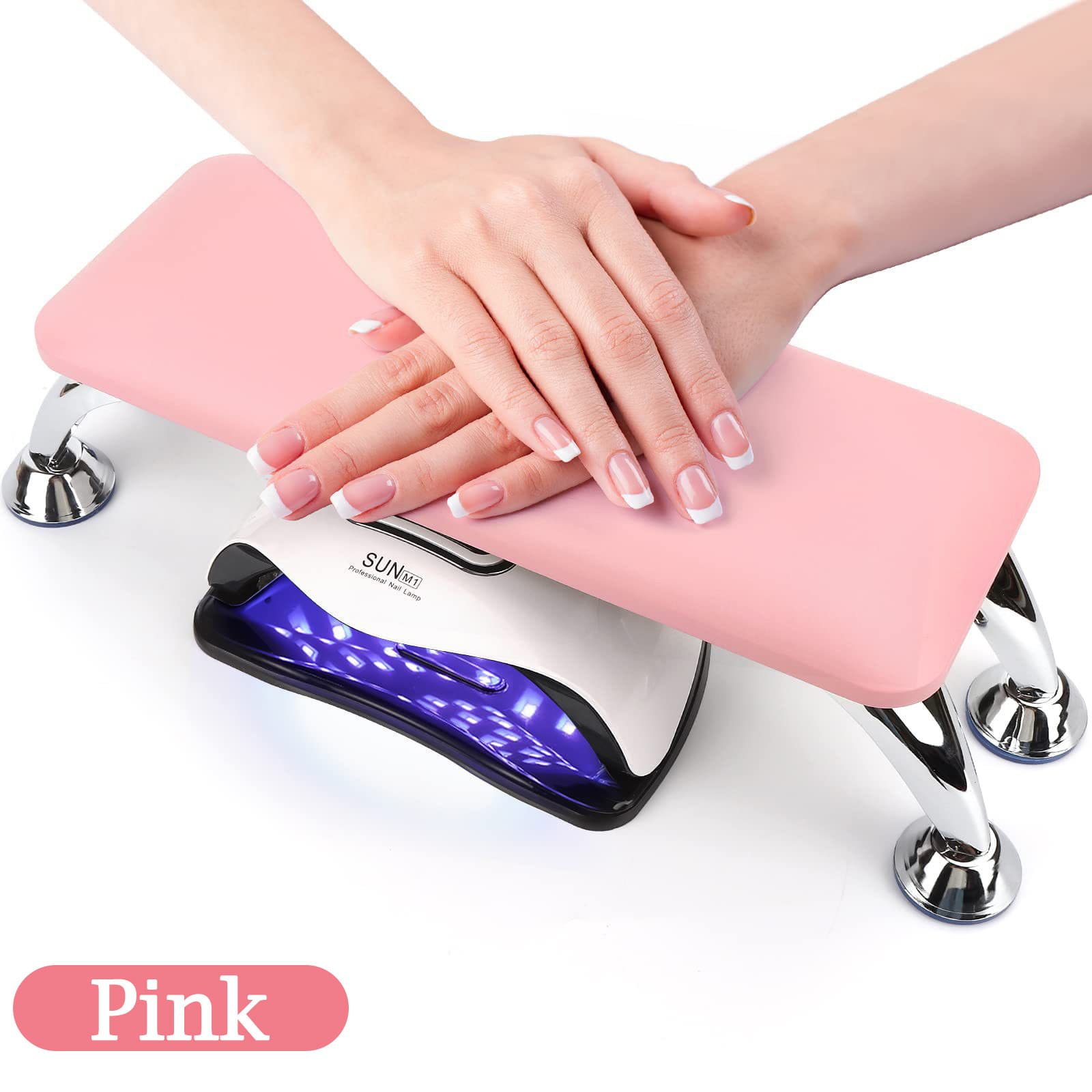 2 Set Nail Arm Rest  with Nail Table Mat Nail Hand Rest Nail Tech Supplies Soft Pillow Footstool for Nail - Image 5