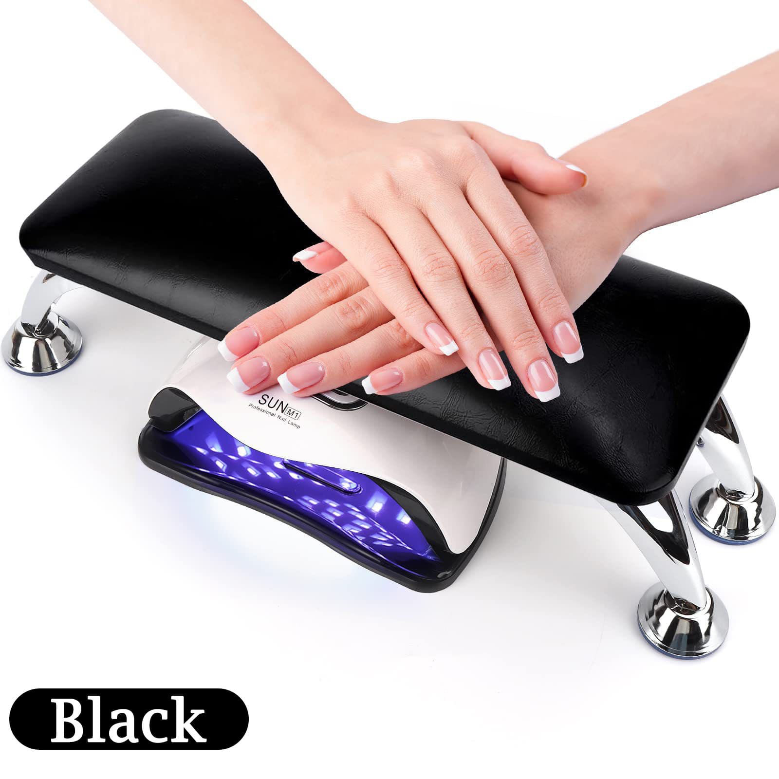 2 Set Nail Arm Rest  with Nail Table Mat Nail Hand Rest Nail Tech Supplies Soft Pillow Footstool for Nail - Image 4