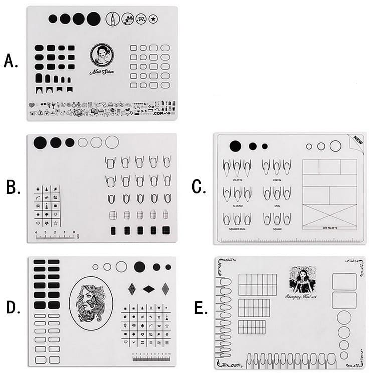 Nail Training Mat Silicone Trainer Sheet Manicure Art Practice Mat for Application Practice Pad Template for Acrylic gernails - Image 3