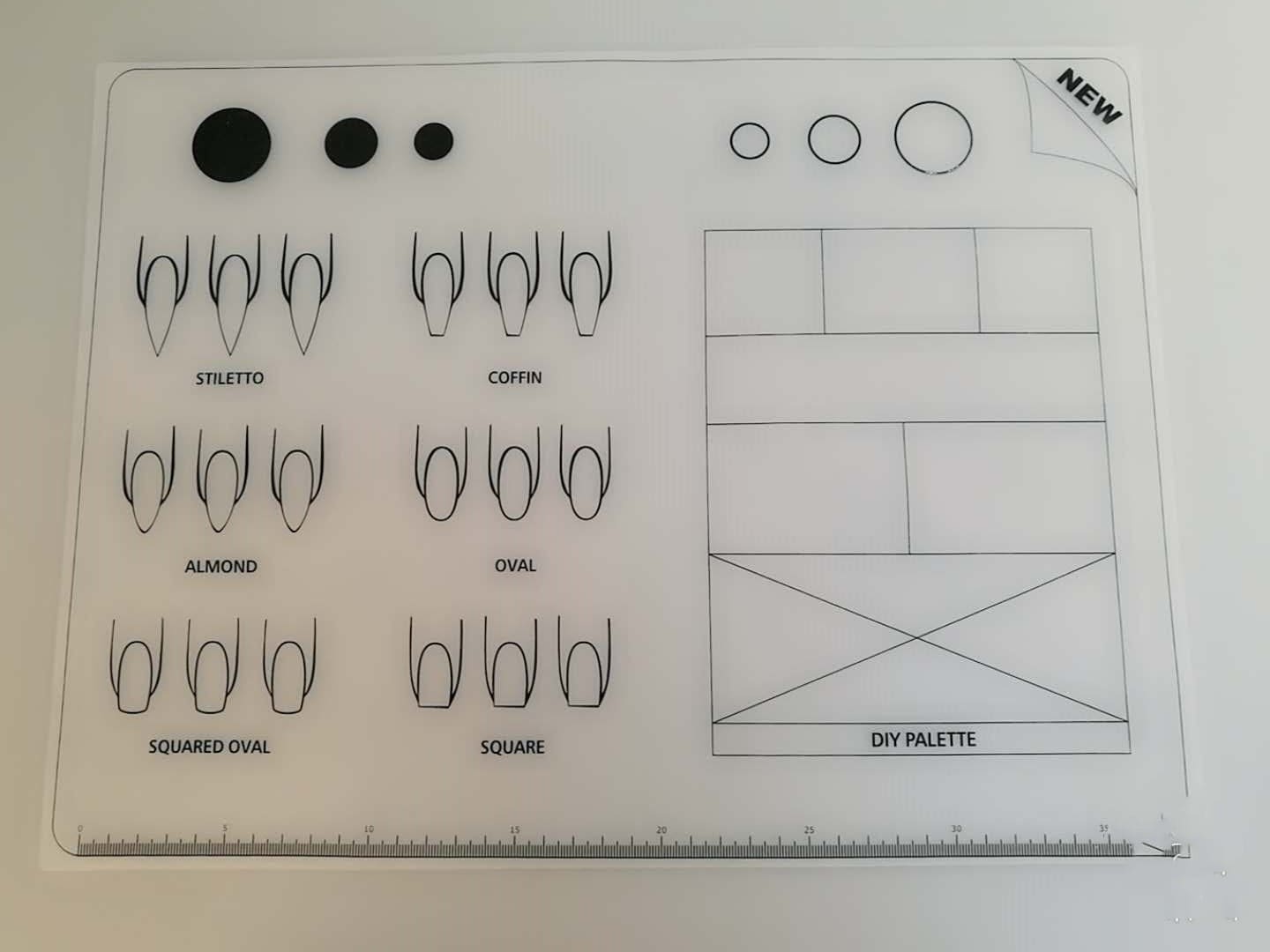 Nail Training Mat Silicone Trainer Sheet Manicure Art Practice Mat for Application Practice Pad Template for Acrylic gernails - Image 6
