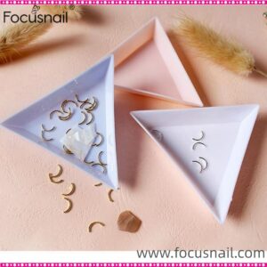 Triangle Beads Storage Plate, Jewelry Storage Tray For Nail Art, Rhinestones, Household Jewelry Accessories Organizer For Bedroom, Bathroom, Office, Desktop, Vanity, Home, Dorm