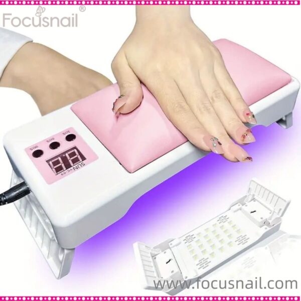 2 in 1 UV Nail Lamp and Arm Rest for Nails