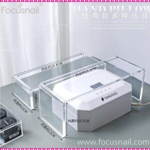 Nail Arm Rest Stand, Transparent Thick Acrylic Nail Wrist Rest Cushion Nail Hand Rest