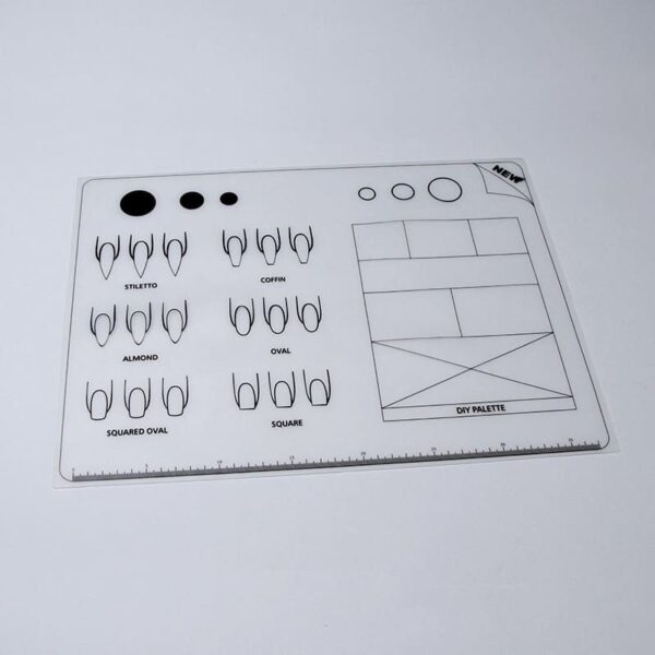 Nail Training Mat Silicone Trainer Sheet Manicure Art Practice Mat for Application Practice Pad Template for Acrylic gernails - Image 4